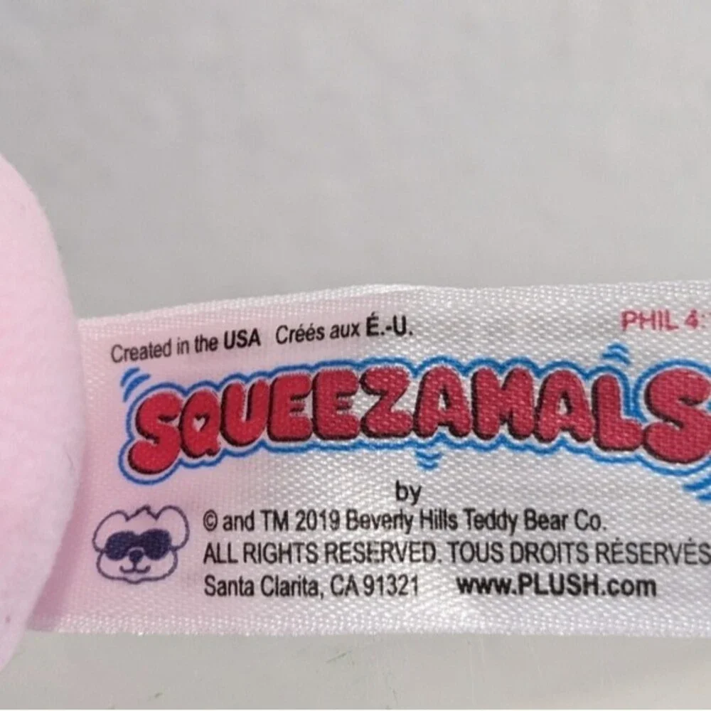 Squeezamals Pink Elephant, 2.25", 2019 - Picture 8 of 11